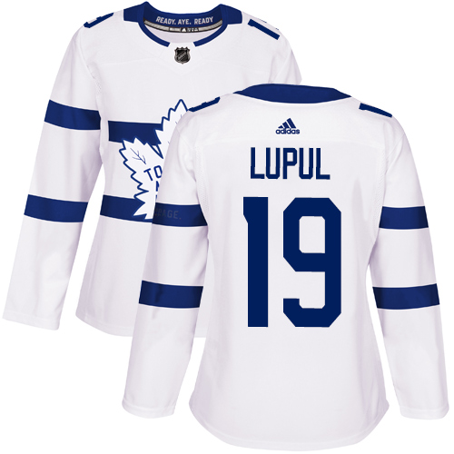 Adidas Maple Leafs #19 Joffrey Lupul White Authentic 2018 Stadium Series Women's Stitched NHL Jersey - Click Image to Close